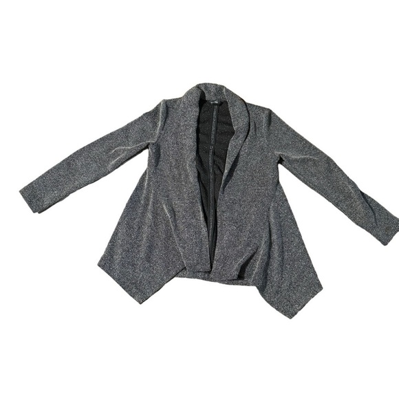 Club Monaco Women’s Black Gray Tweed Open Blazer Sweater Size XS Long Sleeve - Picture 3 of 12